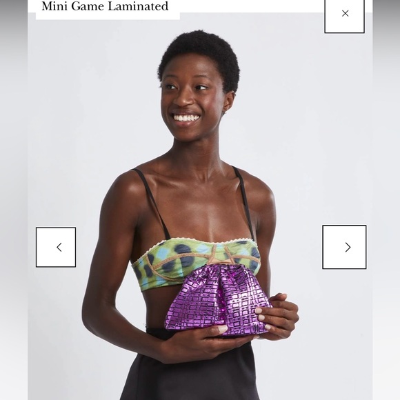 Maria La Rosa Made in Italy Mini Game Woven Clutch - Picture 6 of 7